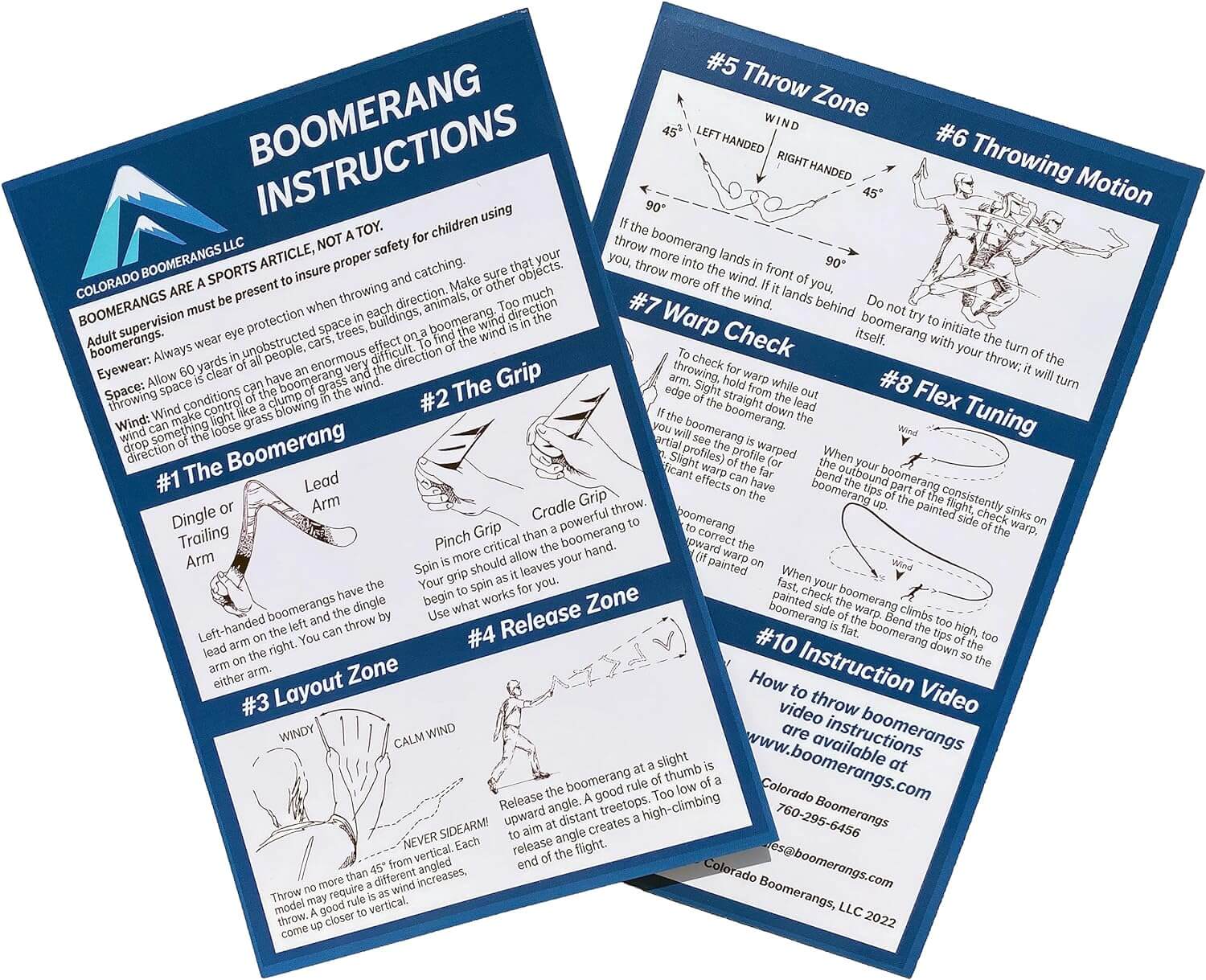 Big Man Boomerang - Big boomerangs for big men - 55 yard flight radius