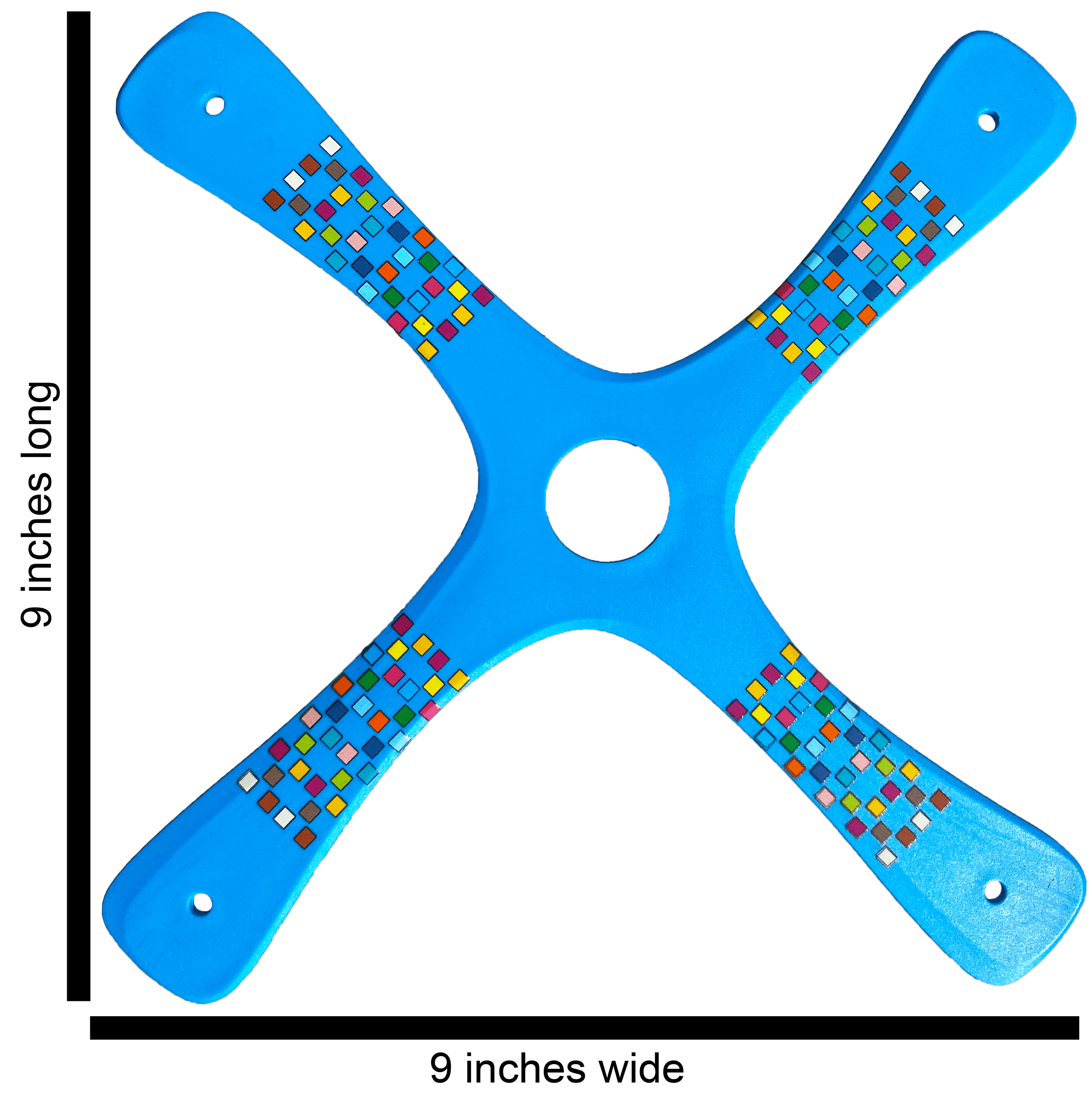 Blaue Barcelona Bumerangs