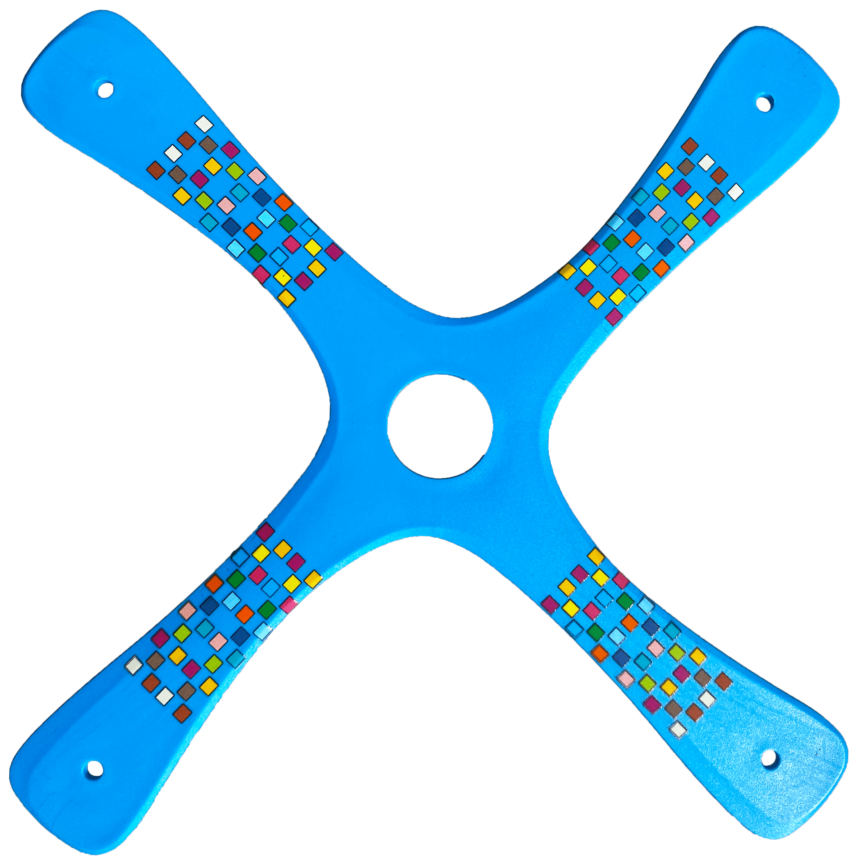 Blaue Barcelona Bumerangs