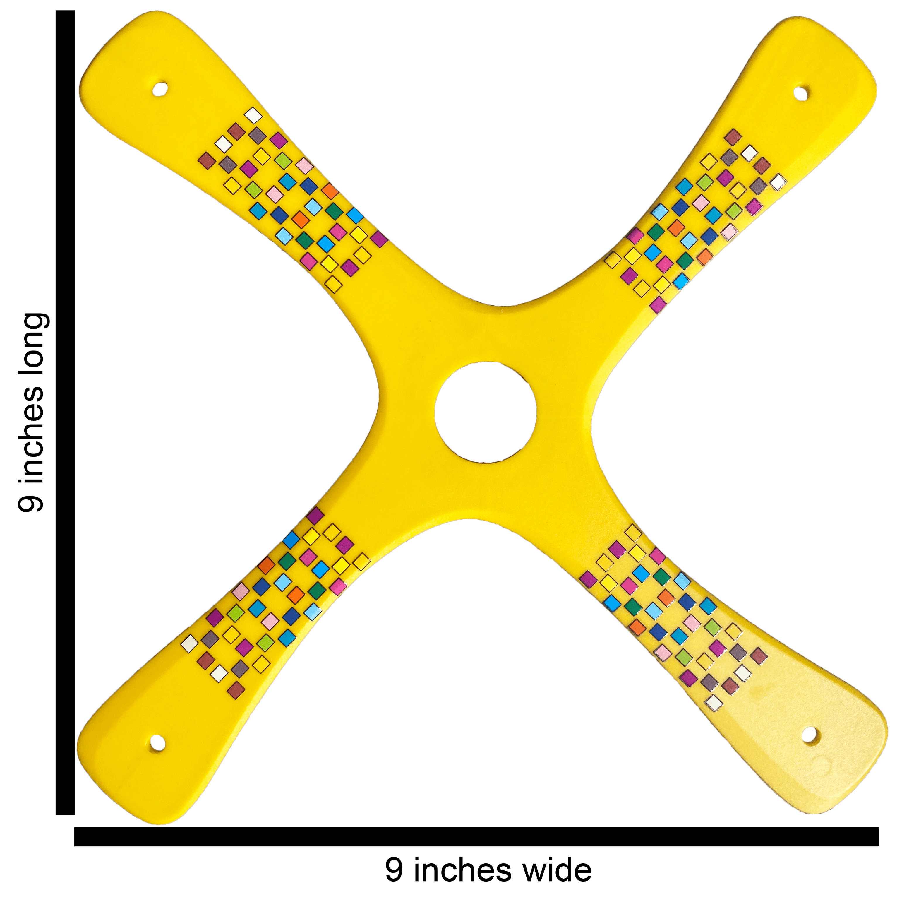 Competition boomerang - Yellow Barcelona Boomerangs.