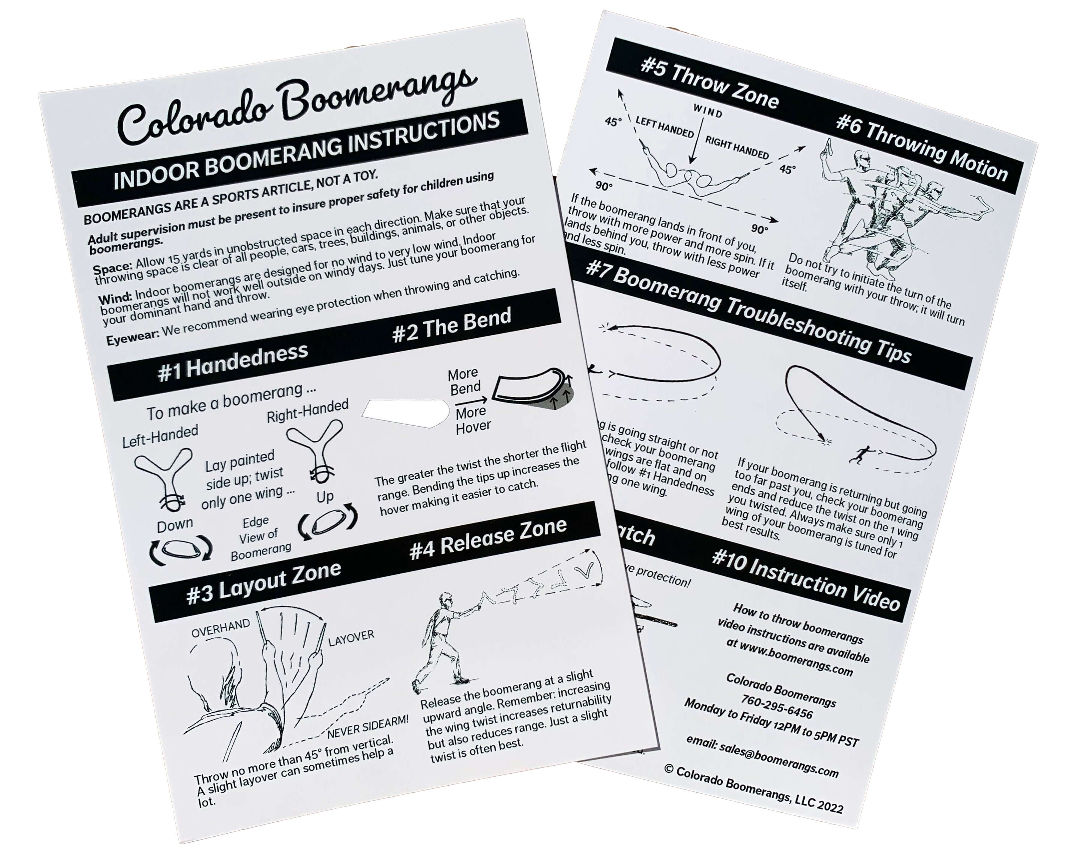 Indoor Boomerangs - Soft and short range for inside the house boomerang fun!