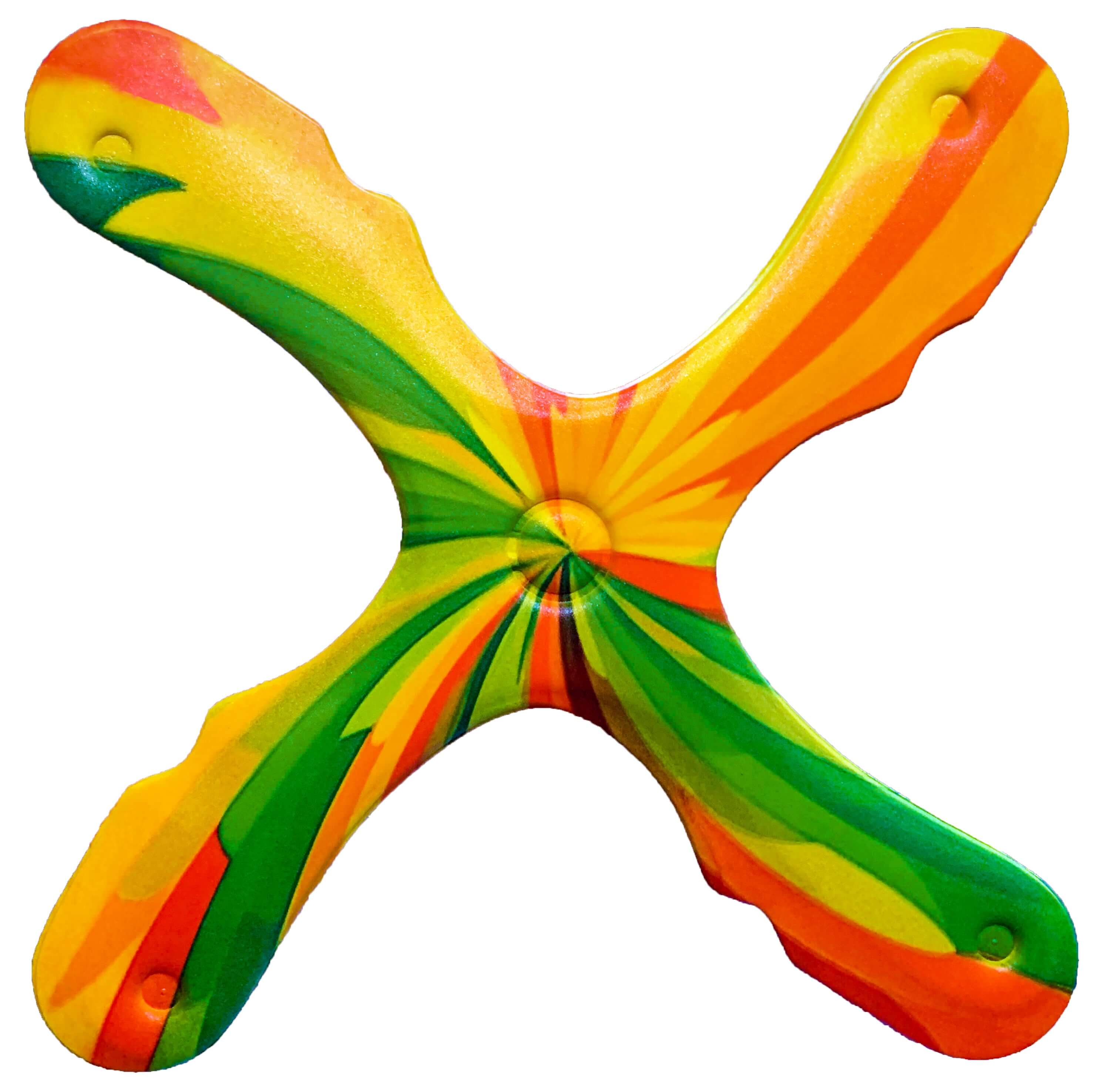 Autumm Sedona Boomerang for kids made of thick foam, optimized for safety and low wind conditions.