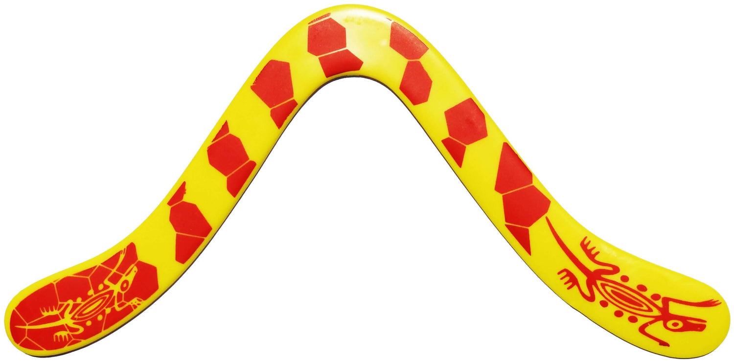 Technic Decorated ABS Plastic Boomerangs - Real V shaped boomerangs from France