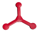 Atomic Boom Red Plastic Boomerang for Right Handed Throwers