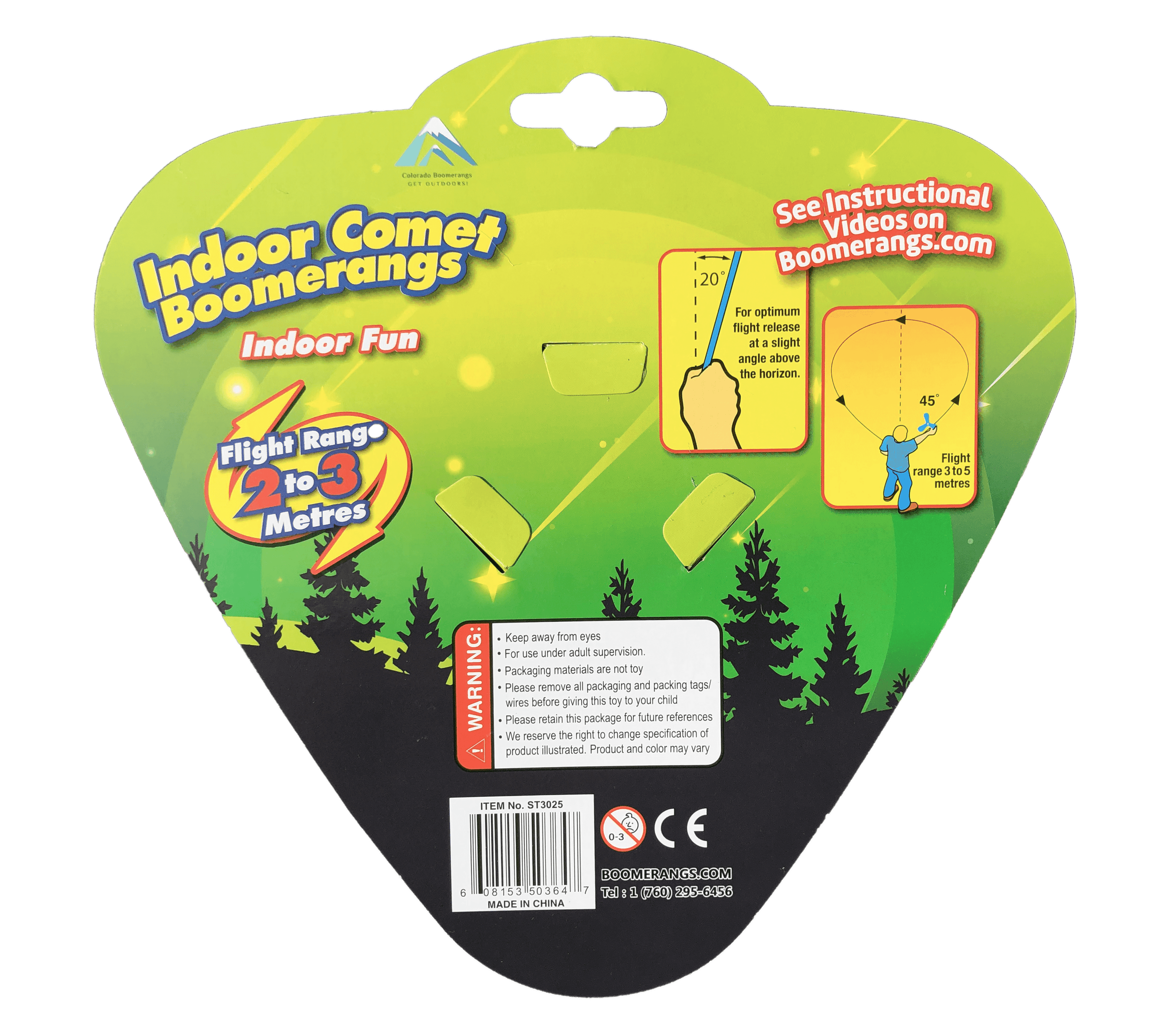 Comet Boomerangs - Soft and Safe foam boomerang for Kids as young as 6.