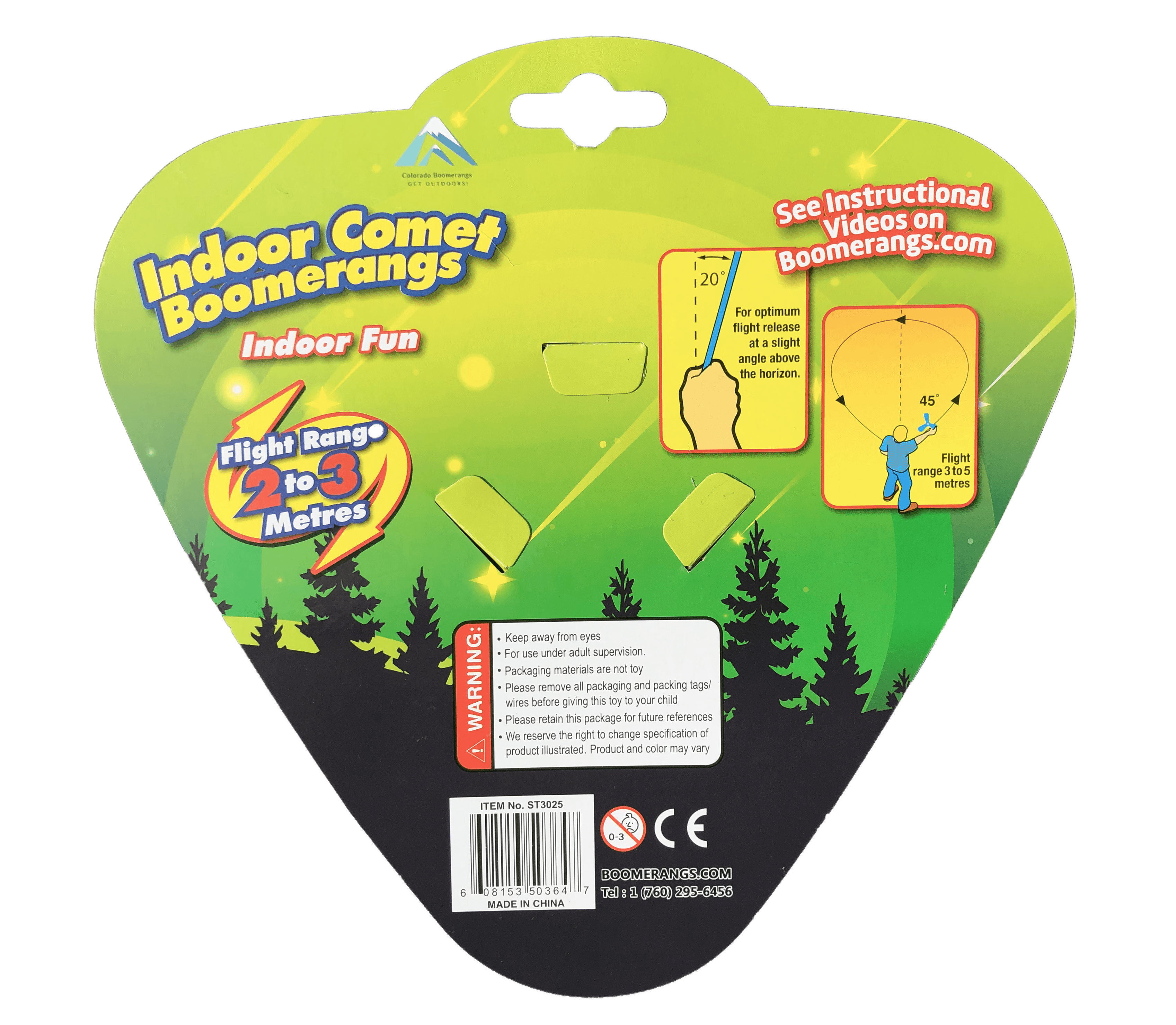 Comet Boomerangs - Soft and Safe foam boomerang for Kids as young as 6.