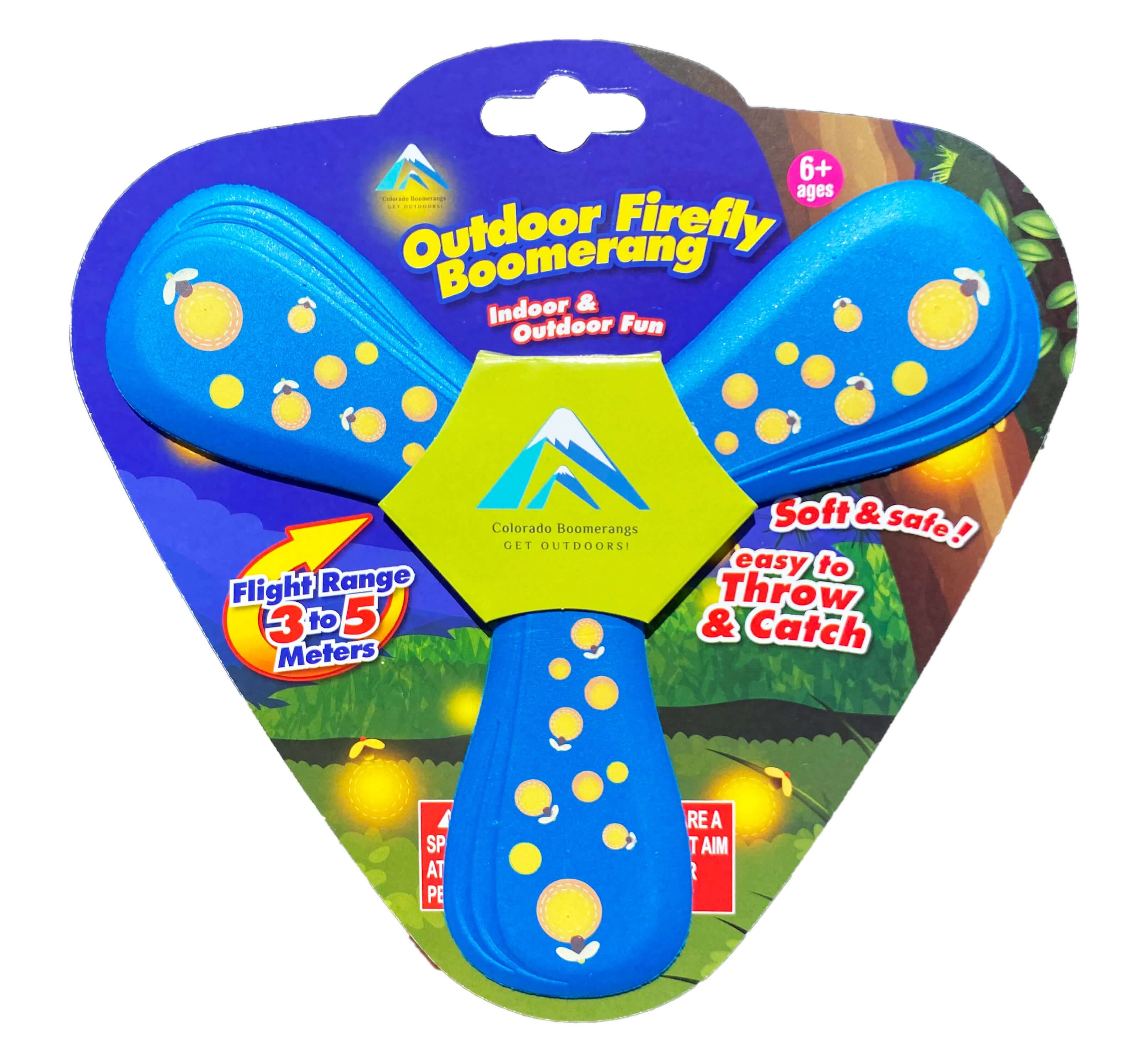 Outdoor Firefly Boomerangs - Fun foam Boomerangs for Kids
