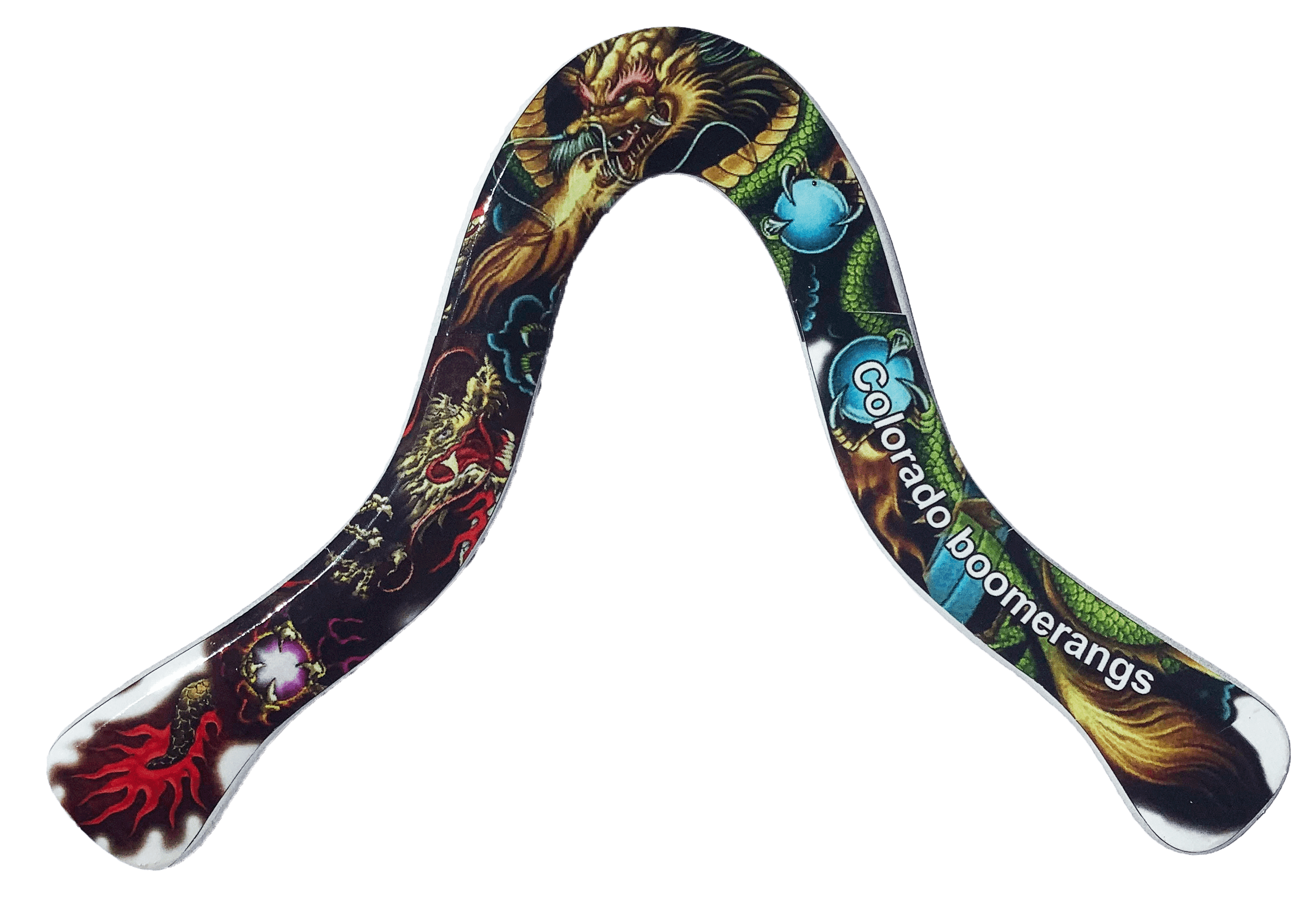 Green Dragon Boomerang! Maybe our coolest looking boomerang for kids