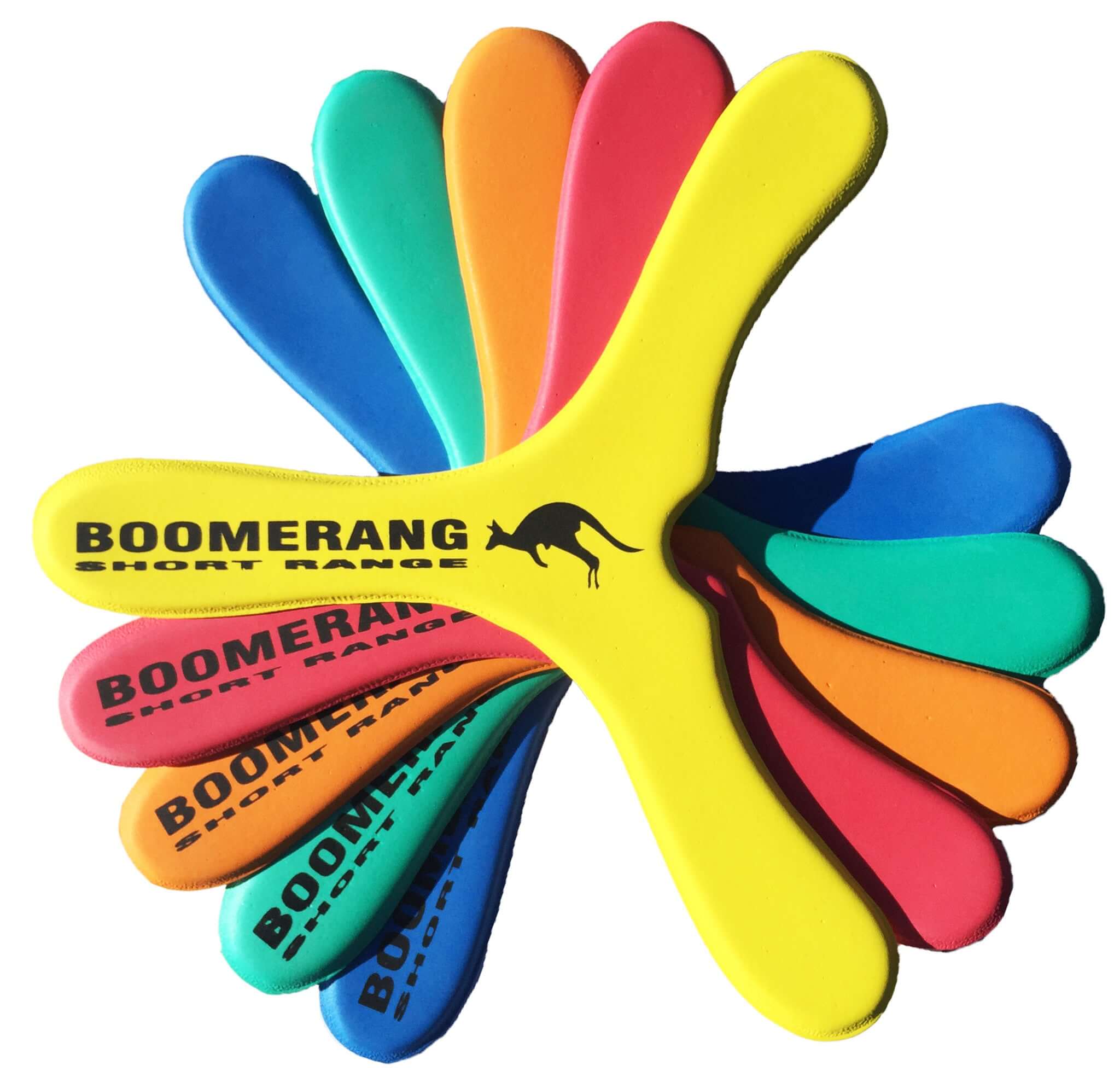 Rafiki Boomerangs - Ambidextrous foam boomerangs for kids