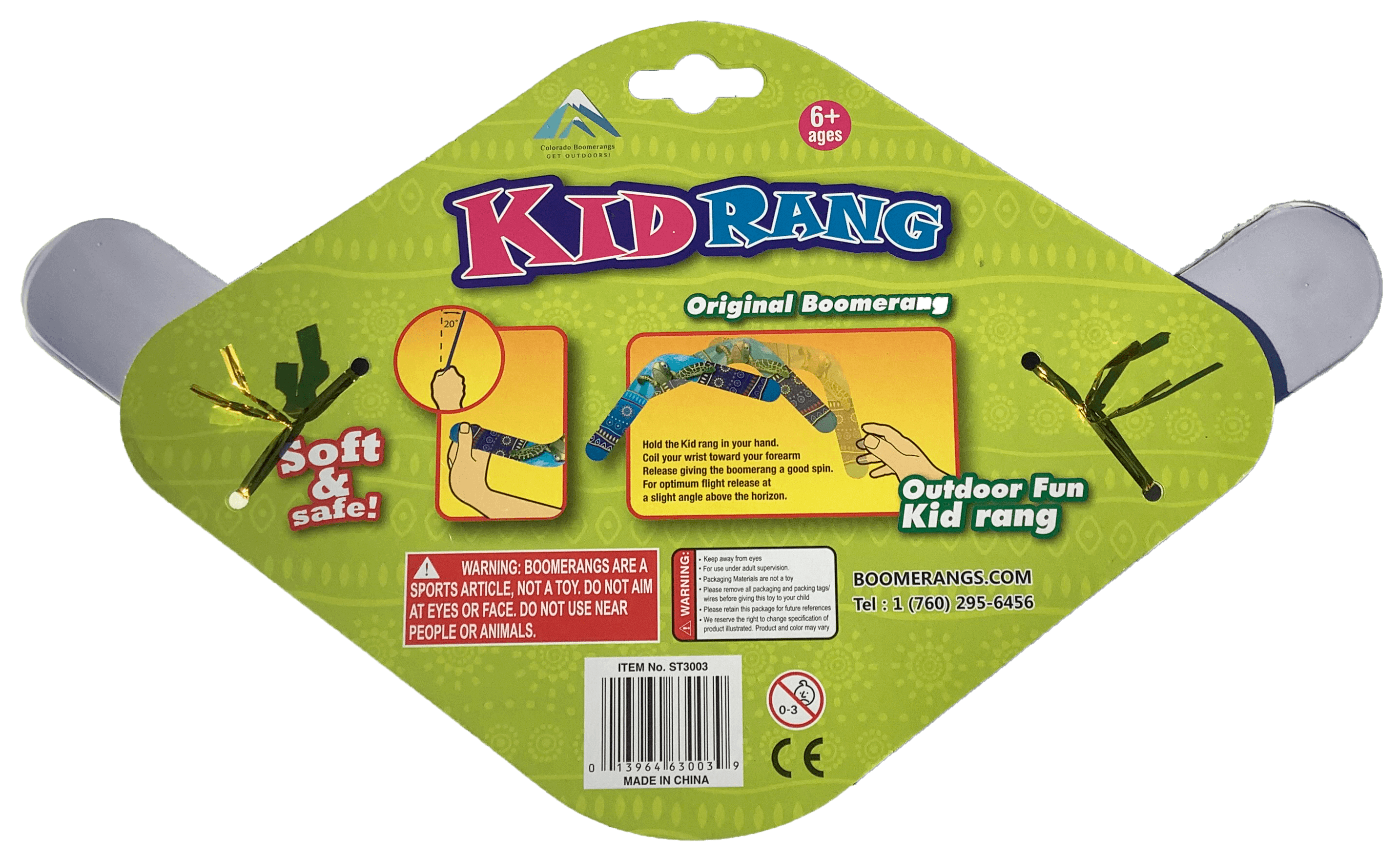 Kid Rang Boomerangs - Retail Boomerang Pack - Ideal kids boomerang