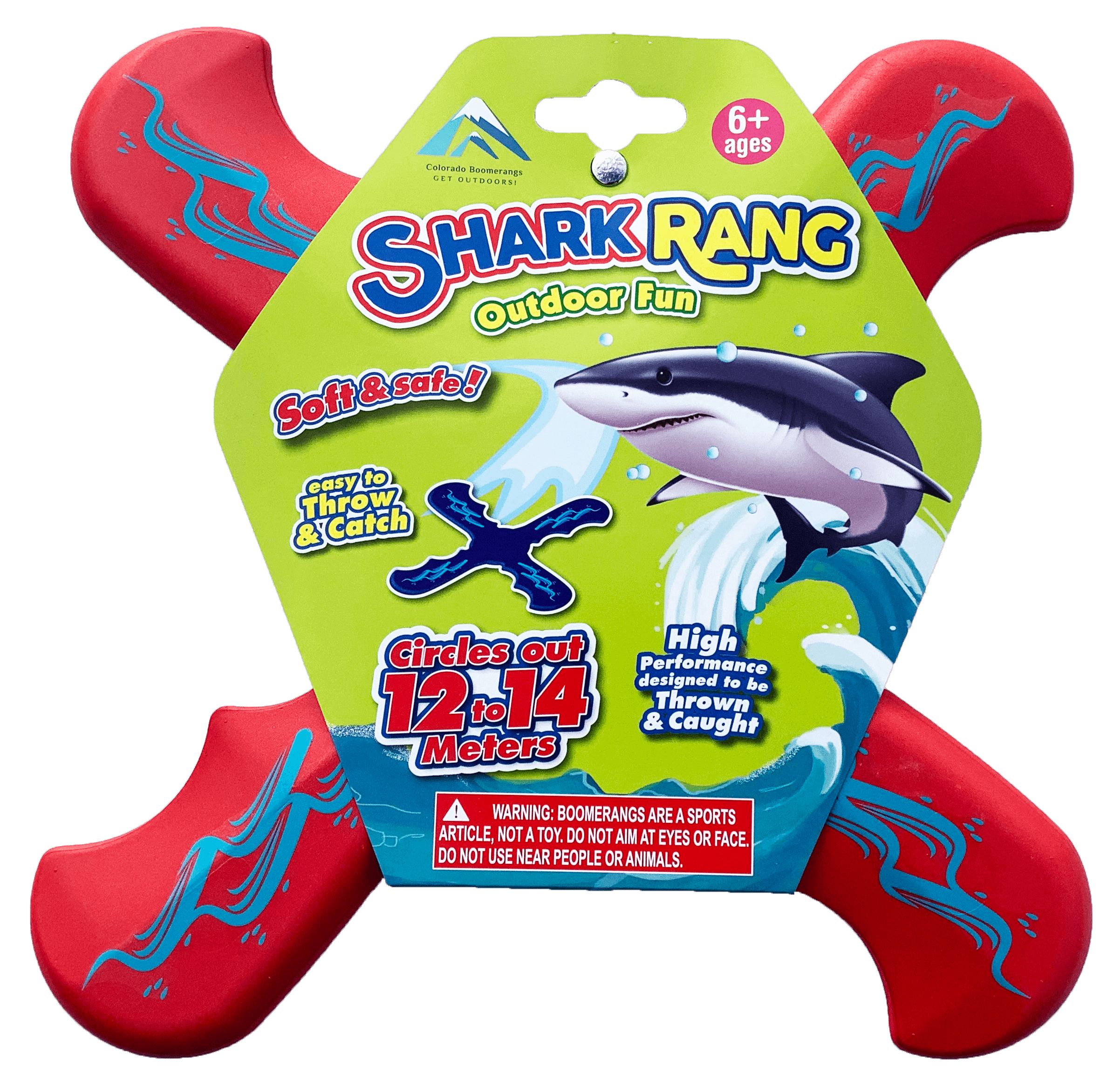 Sharkrang Boomerang - Red Right Handed