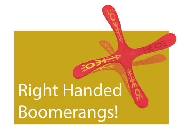 Right Handed Boomerangs