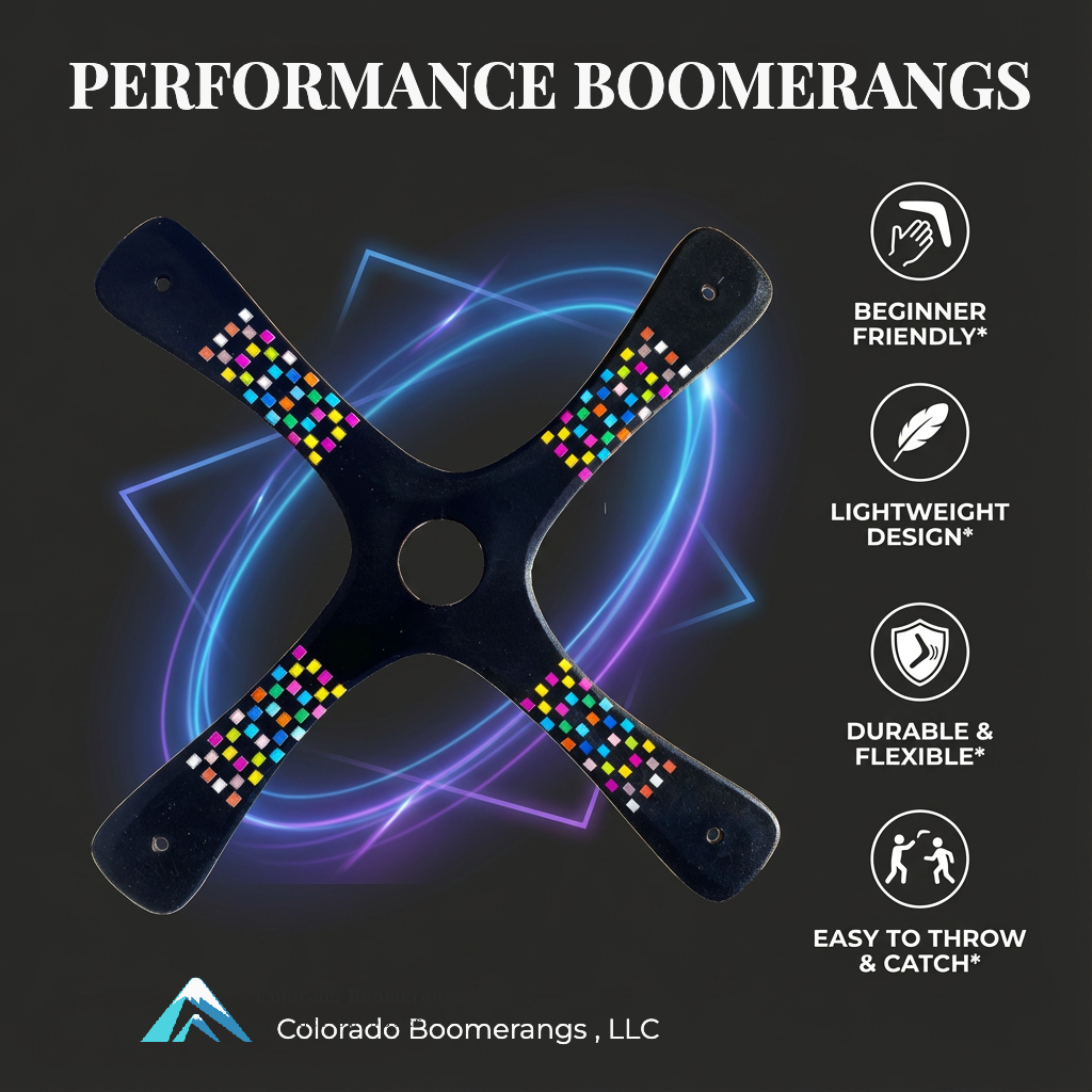 Competition Boomerang - Black Barcelona Boomerangs Competition Boomerang - Black Barcelona Boomerangs