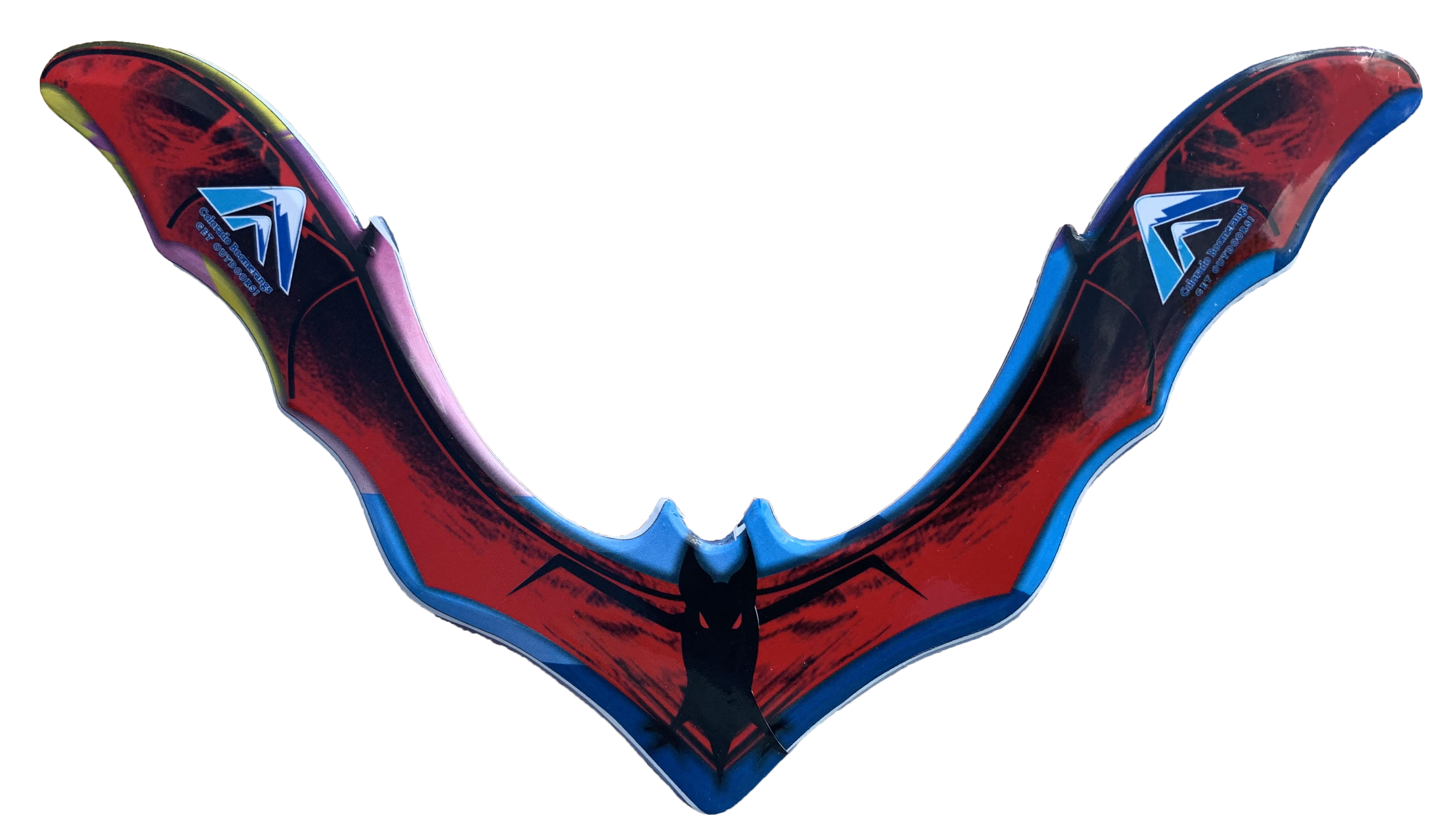 Red Plastic Batrang Boomerang