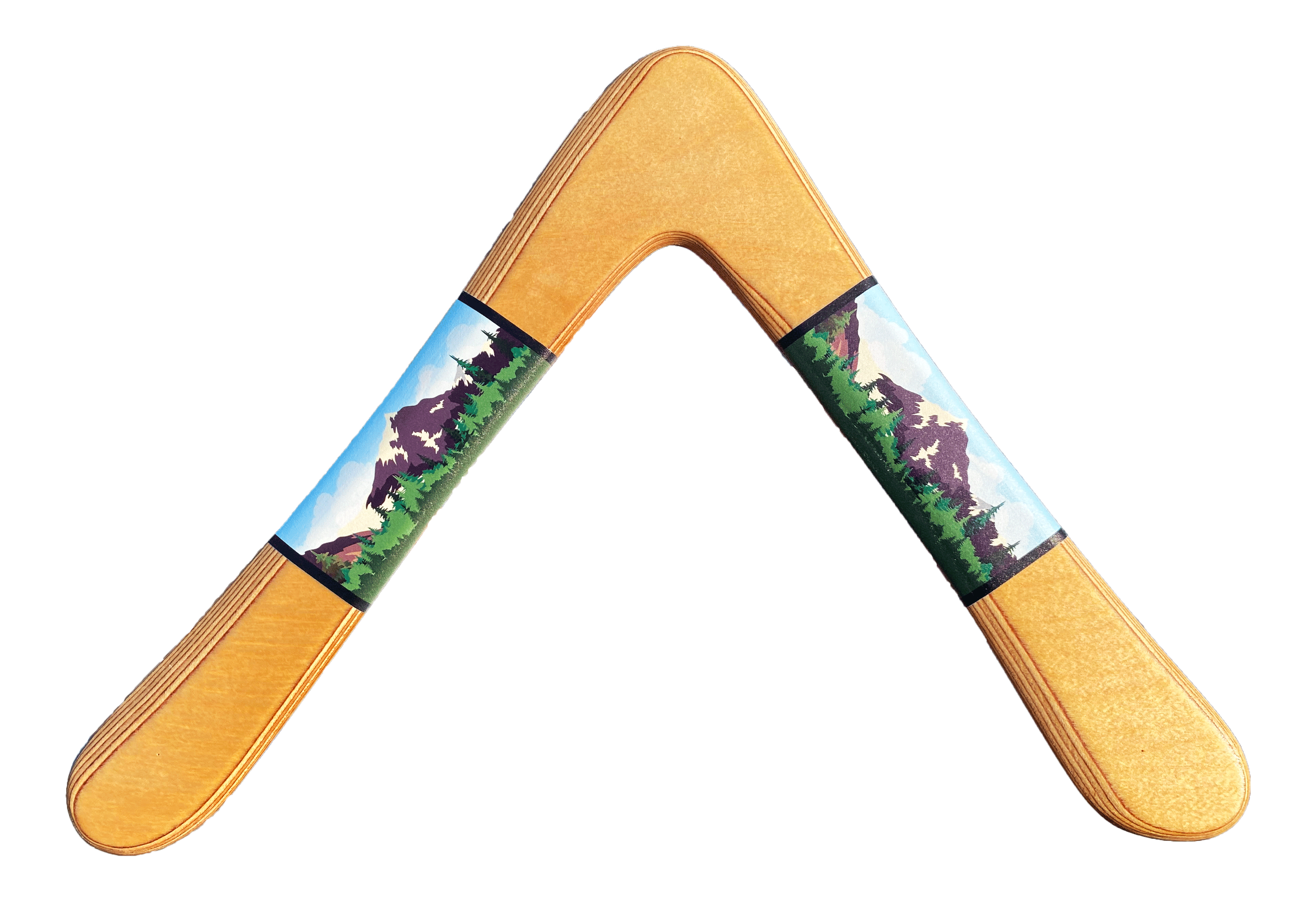 Crested Butte Wooden Boomerang