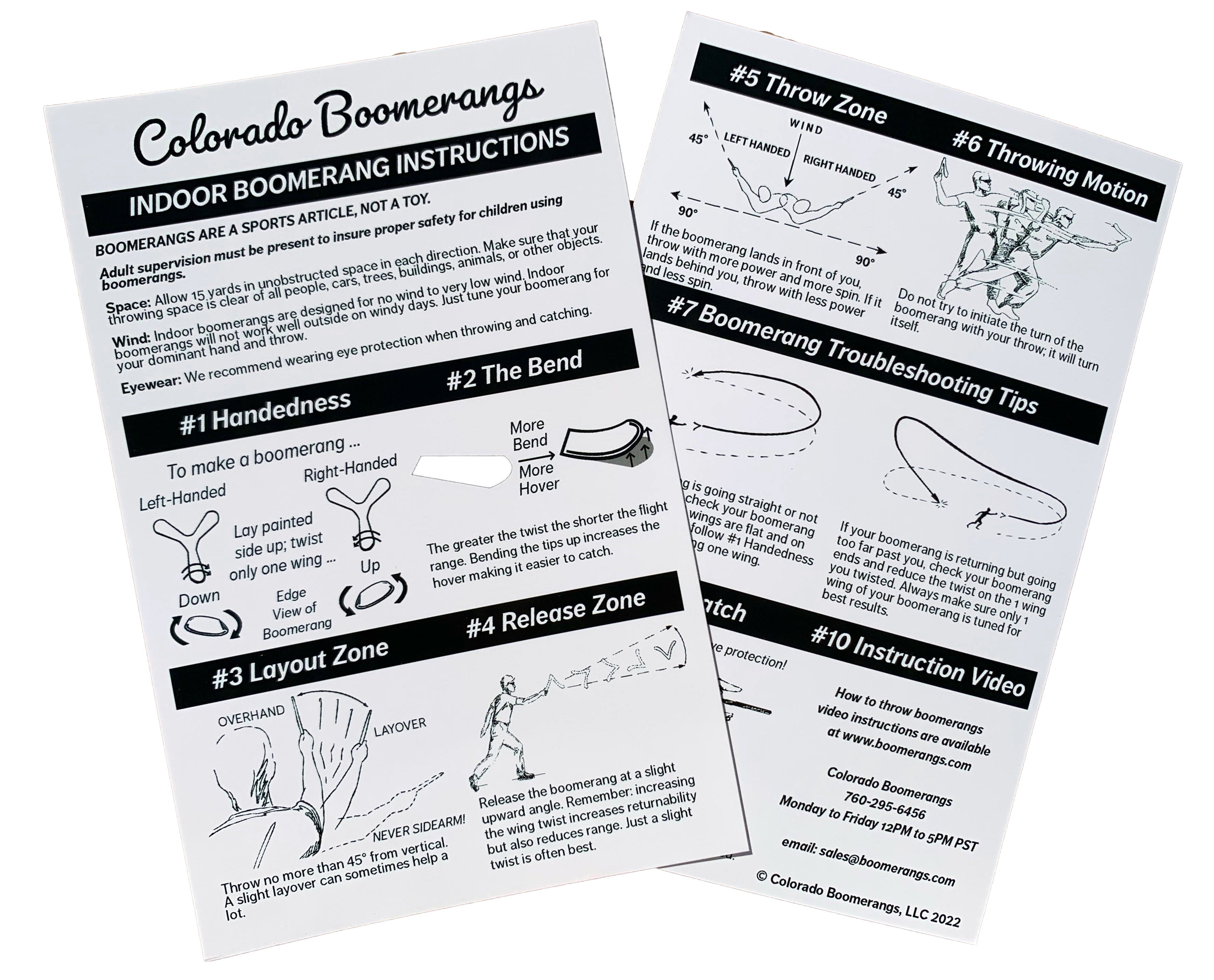 Rafiki Boomerangs - Ambidextrous foam boomerangs for kids