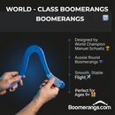 Manu Pro Boomerang - Aussie Round Boomerangs designed by world Champion Manu Schuetz