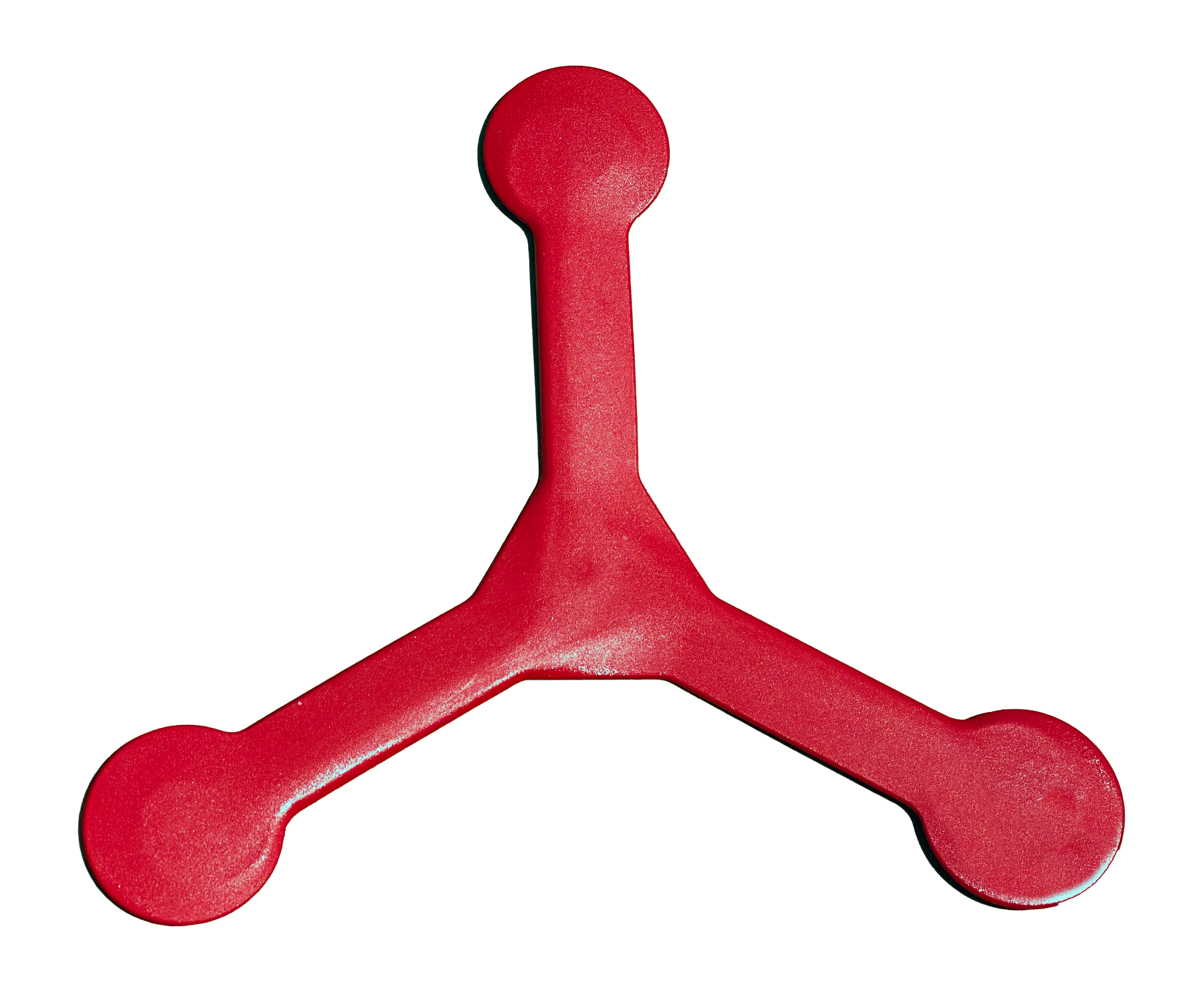 Atomic Boom Red Plastic Boomerang for Right Handed Throwers
