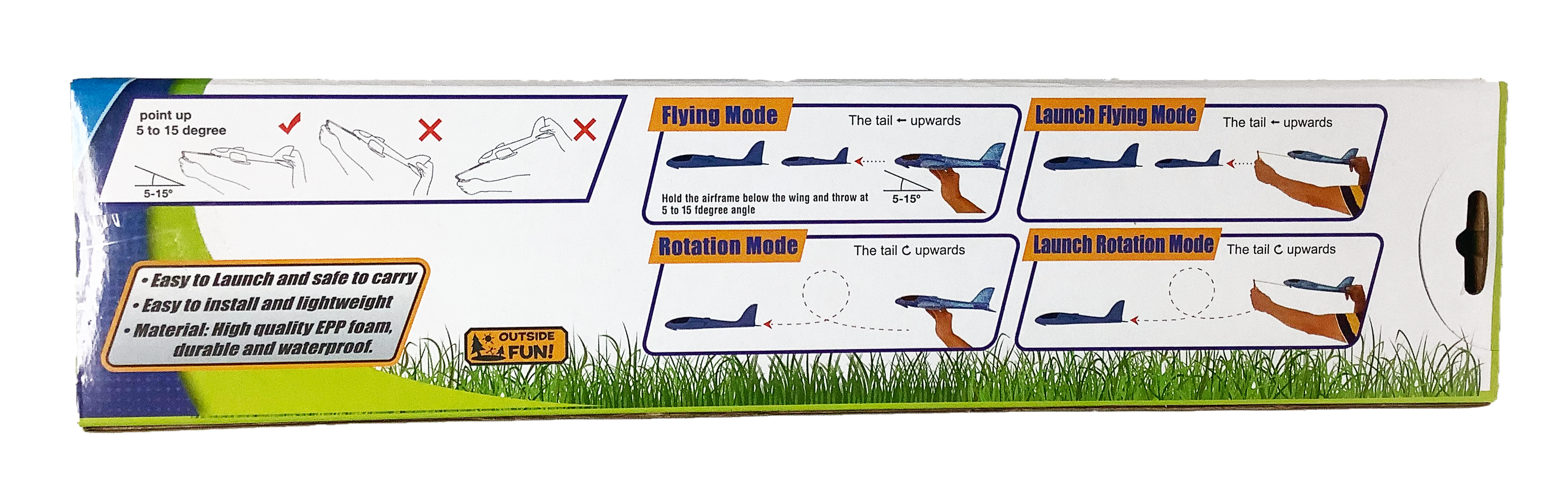 Skyglider-XS Foam Airplane with launcher