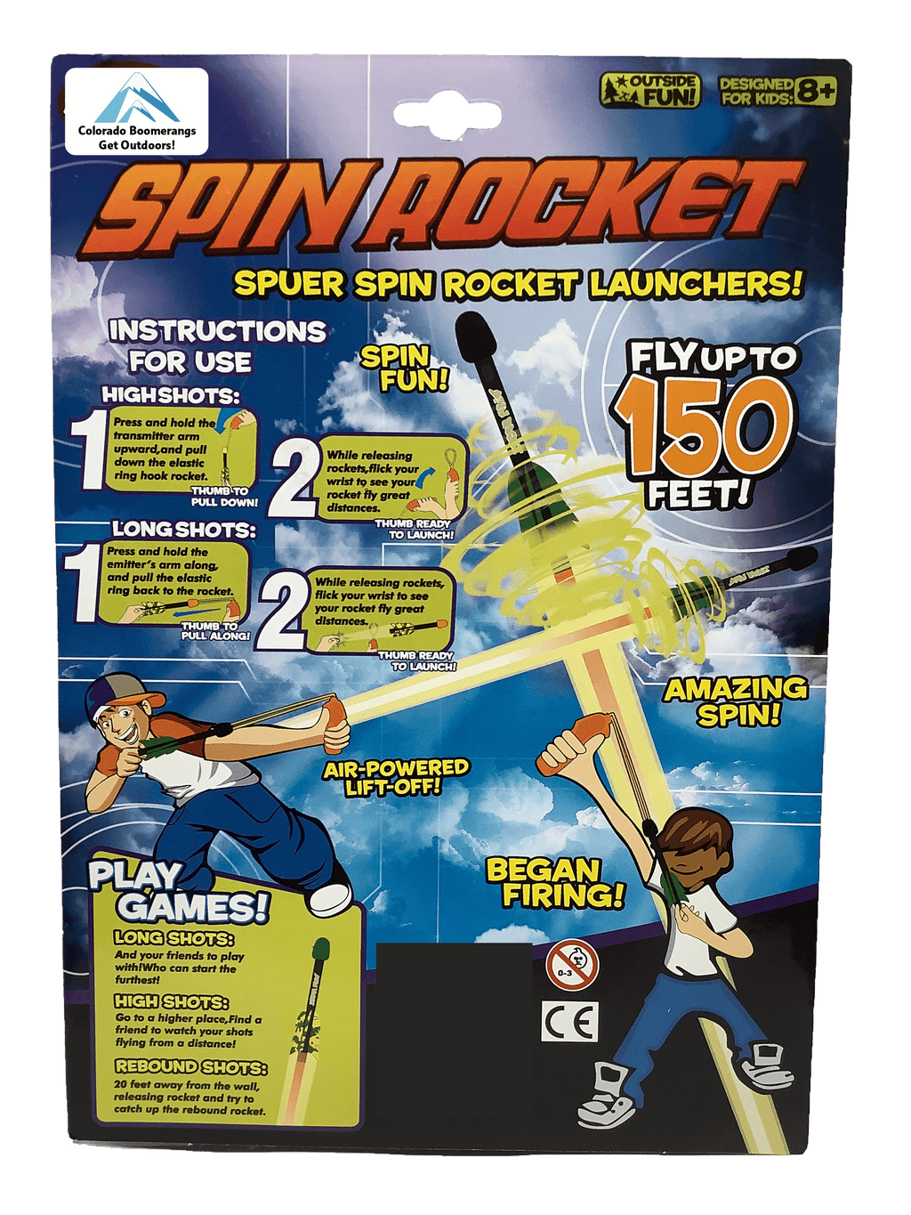 Spin Rockets - amazing spin as they climb in the air! - Boomerangs.com