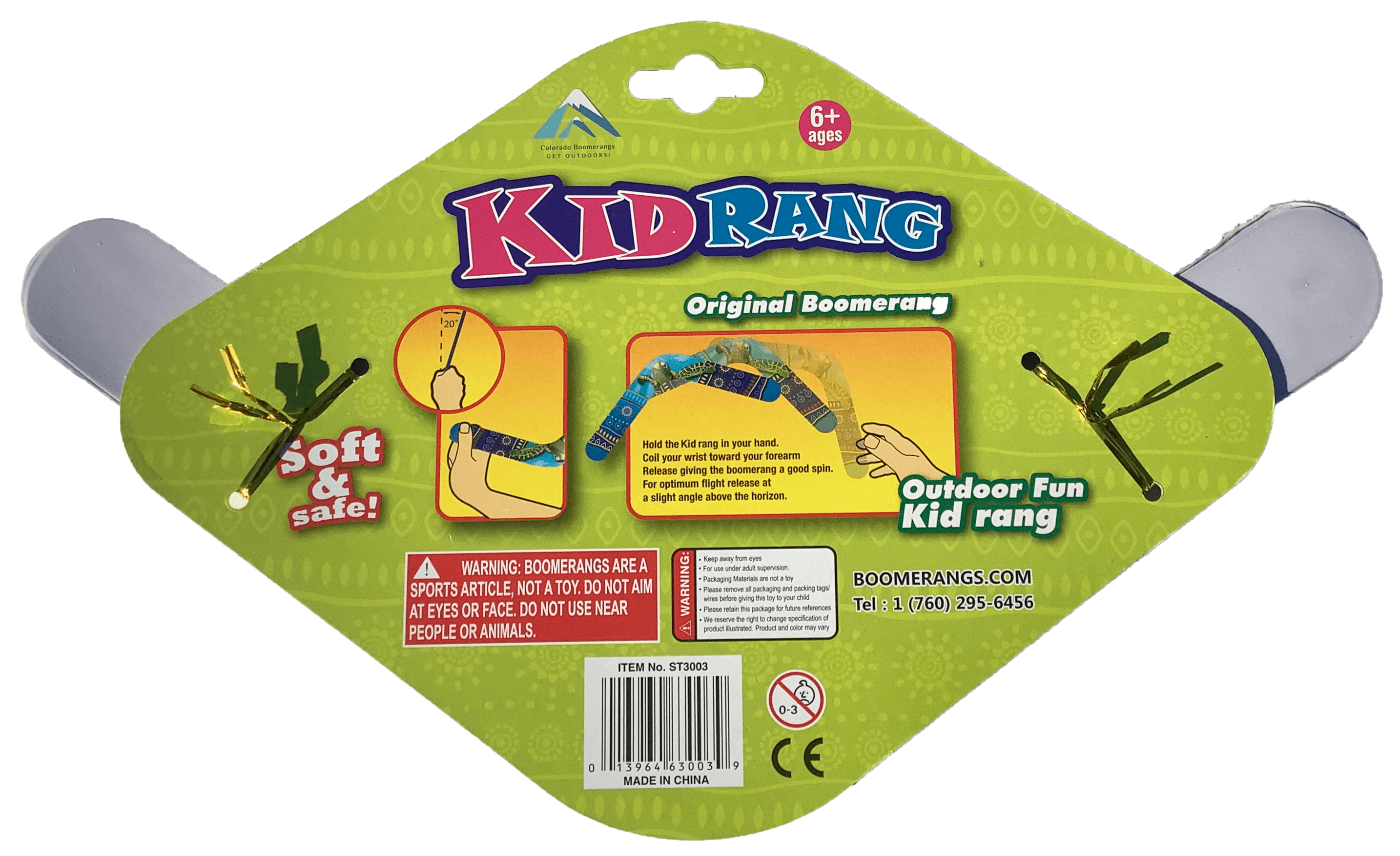 Kid Rang Boomerangs - Retail Boomerang Pack
