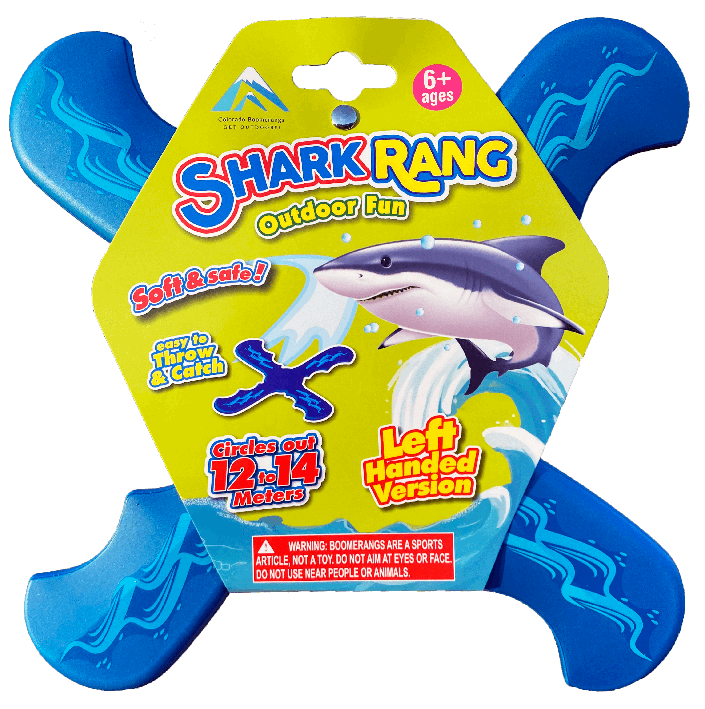 SharkRang Boomerang - Blue Left Handed