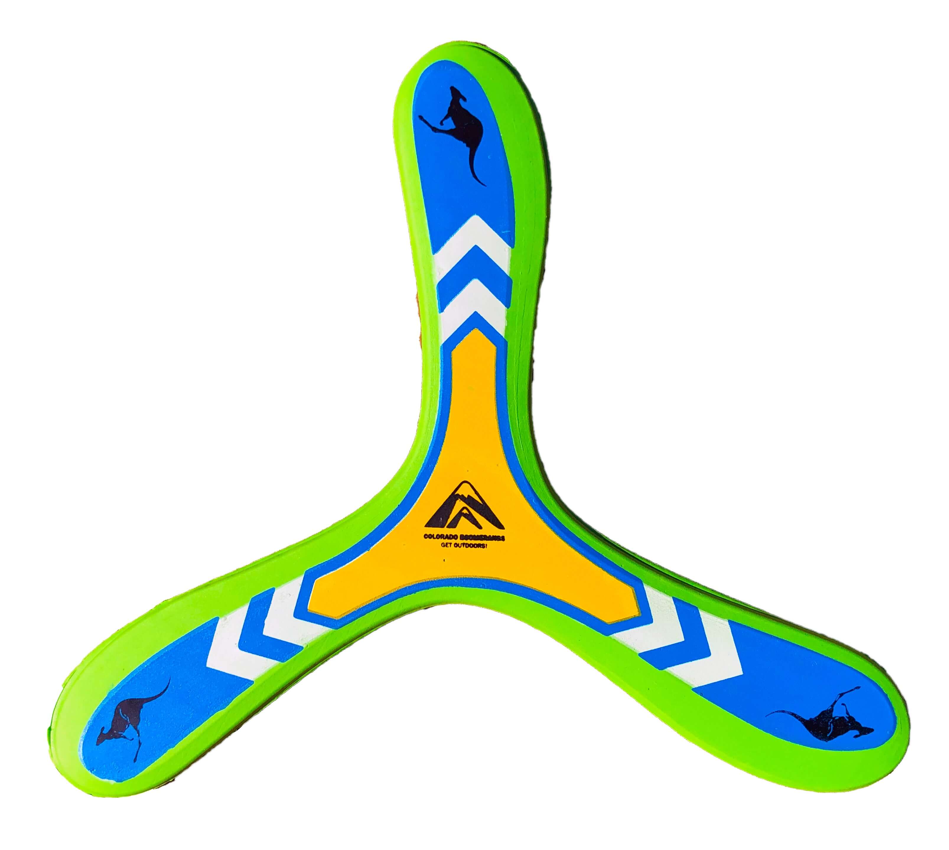 Trirang Foam Boomerang - Soft foam boomerangs for low wind